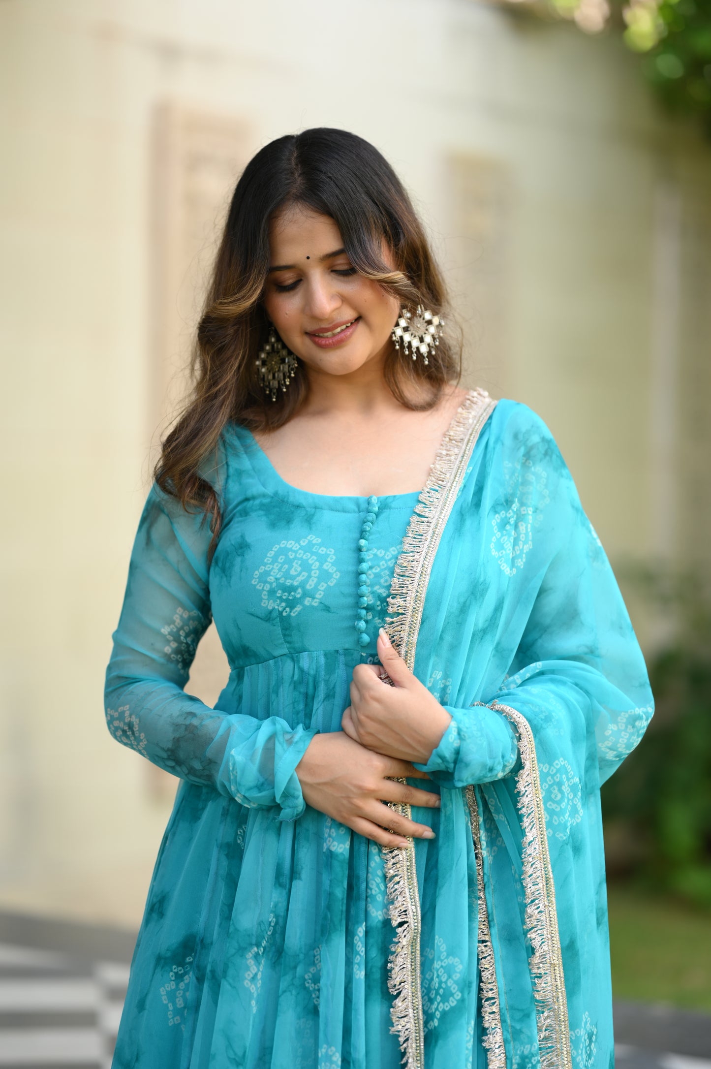 TEEL BANDHEJ ANARKALI