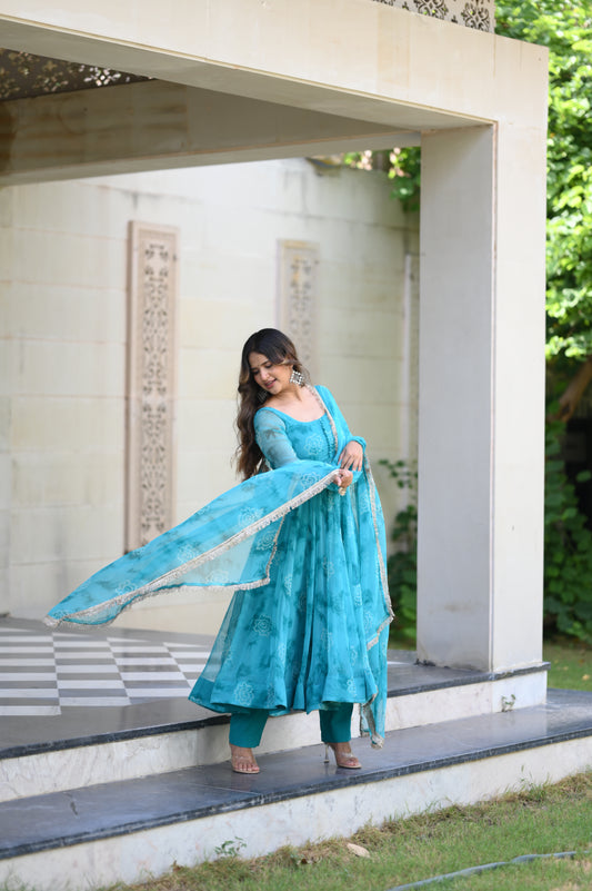 TEEL BANDHEJ ANARKALI
