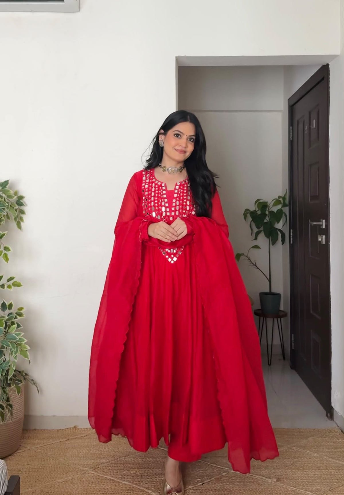 RED SHEESH ANARKALI