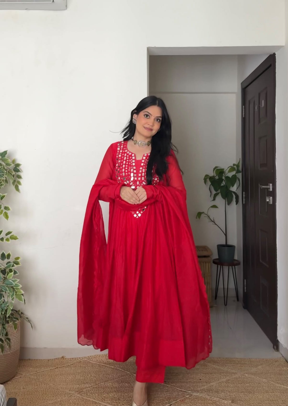 RED SHEESH ANARKALI