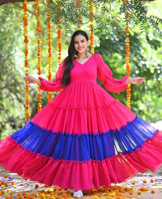 PINK BLUR DRESS